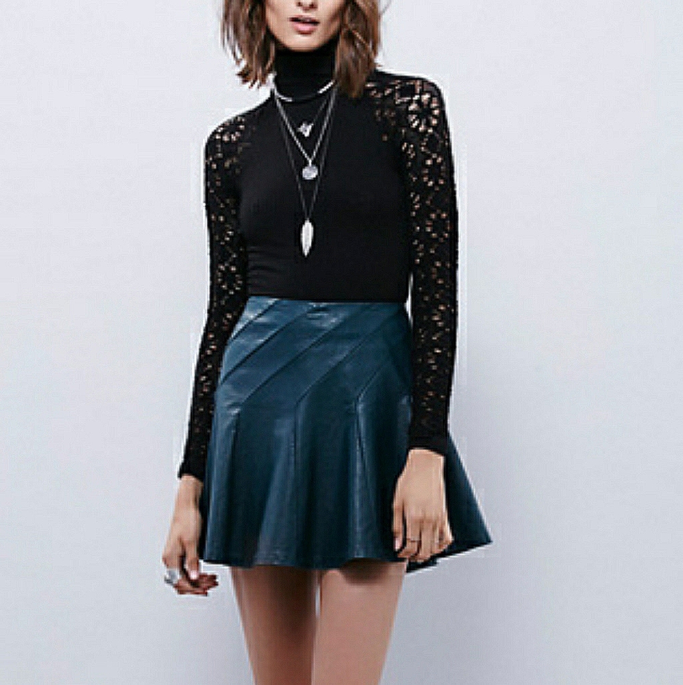 Free People About a Girl Vegan Skirt